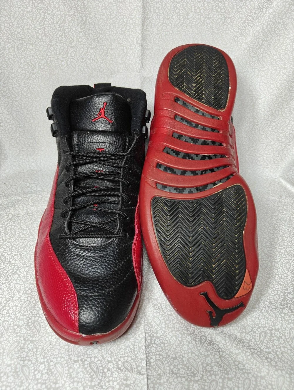 Air Jordan 12 Flu Game XII Retro University Gold Black Basketball Sneaker Men 12